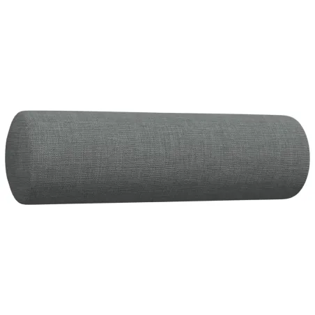 Ensemble de canapés 2 pcs coussins décoratifs gris foncé tissu