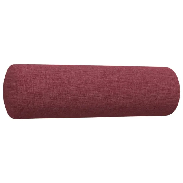 Ensemble de canapés 2 pcs coussins décoratifs bordeaux tissu