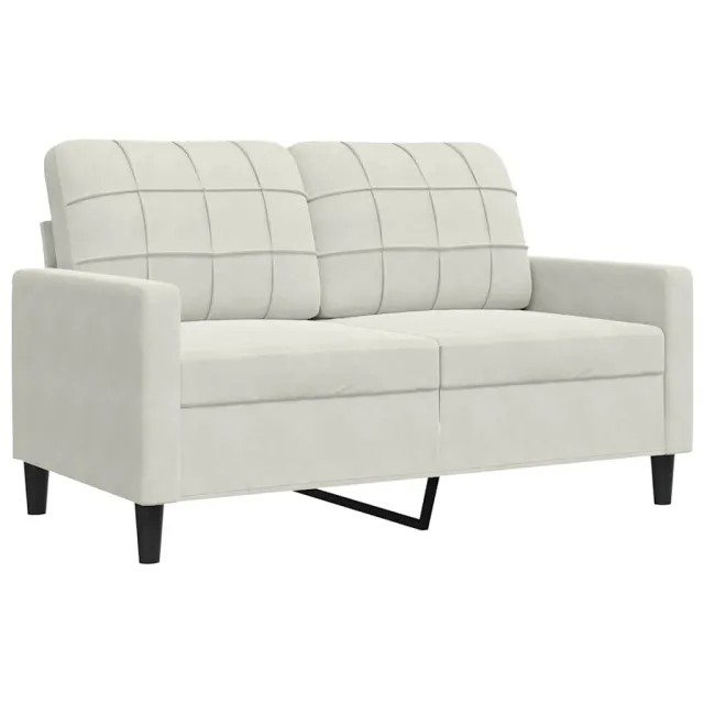 Ensemble de canapés 3 pcs avec coussins Crème Velours