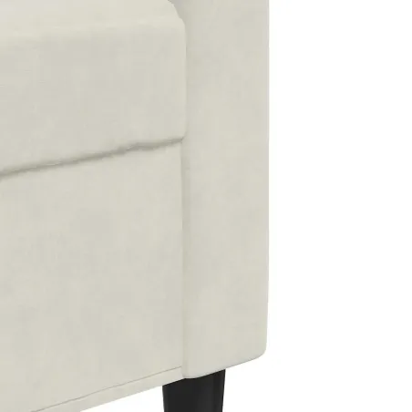 Ensemble de canapés 3 pcs avec coussins Crème Velours