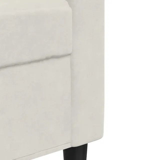 Ensemble de canapés 3 pcs avec coussins Crème Velours