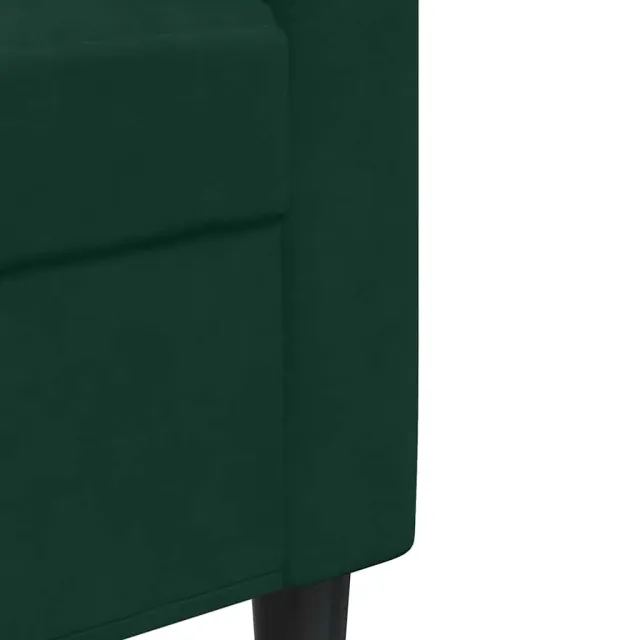 Ensemble de canapés 4 pcs avec coussins Vert foncé Velours