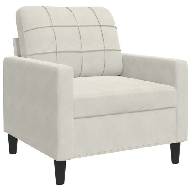 Ensemble de canapés 4 pcs avec coussins Crème Velours