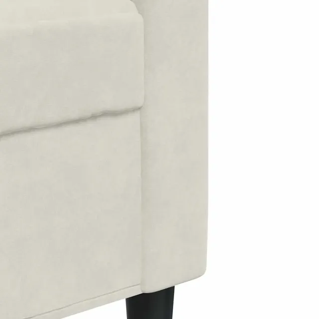 Ensemble de canapés 4 pcs avec coussins Crème Velours