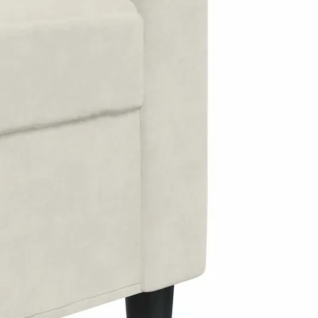 Ensemble de canapés 4 pcs avec coussins Crème Velours