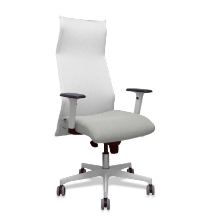 Sedia da Ufficio Piqueras y Crespo 54BR65G Bianco Grigio chiaro