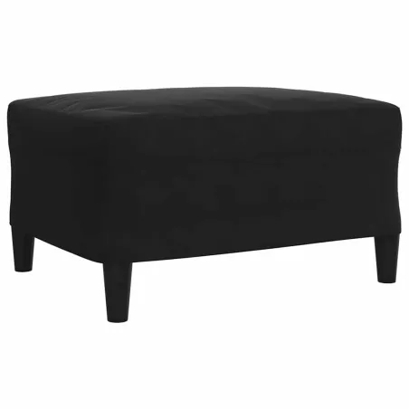 Ensemble de canapés 4pcs et coussins et traversins noir velours