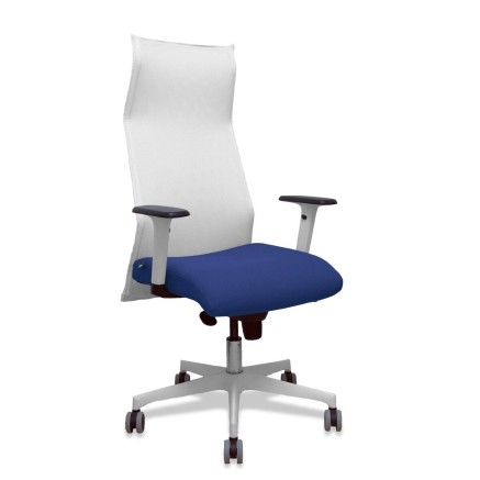Sedia da Ufficio Piqueras y Crespo 54BR65G Bianco Blu scuro Blu Marino