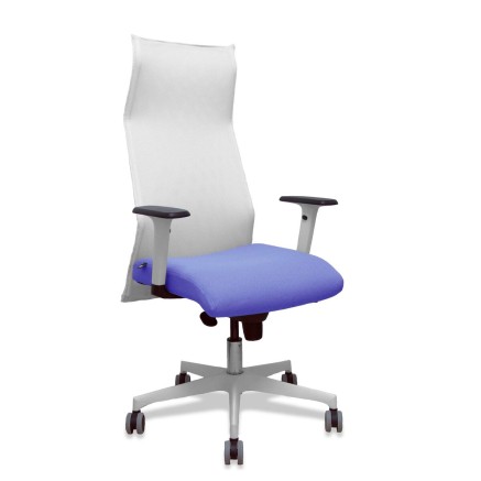 Sedia da Ufficio Piqueras y Crespo 54BR65G Bianco Azzurro Chiaro