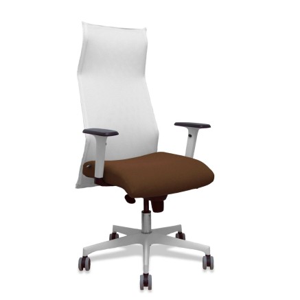 Bureaustoel Piqueras y Crespo 54BR65G Wit Donkerbruin
