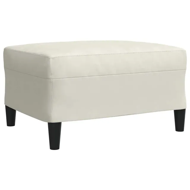 Ensemble de canapés 3 pcs avec coussins Crème Velours