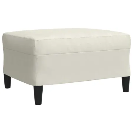 Ensemble de canapés 3 pcs avec coussins Crème Velours