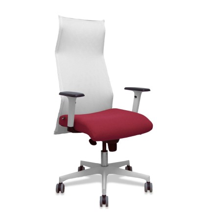 Bureaustoel Piqueras y Crespo 54BR65G Wit Kastanjebruin