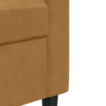 Ensemble de canapés 2 pcs avec coussins et traversins velours