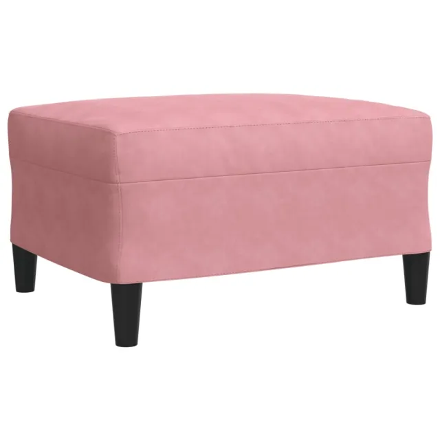 Ensemble de canapés 3pcs et coussins et traversins rose velours