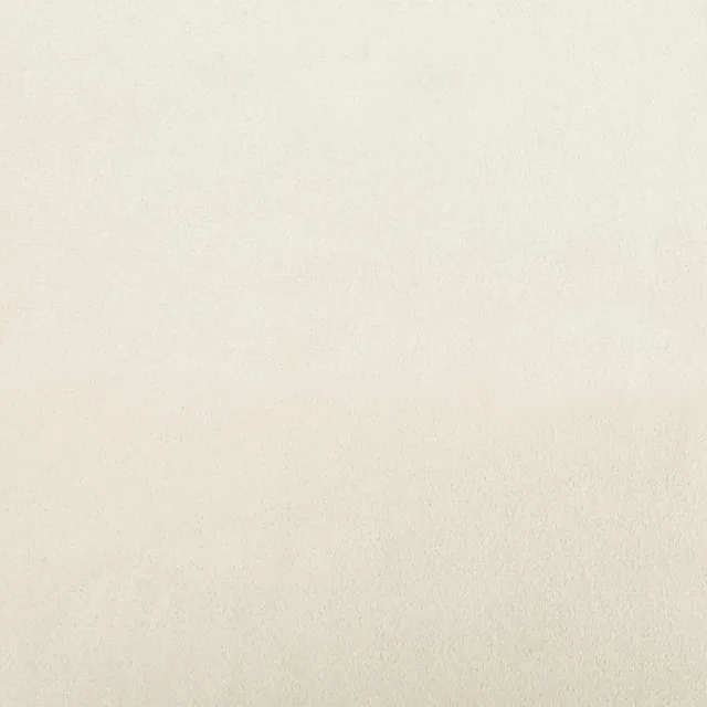 Chaise de relaxation avec tabouret Blanc crème Velours et PVC