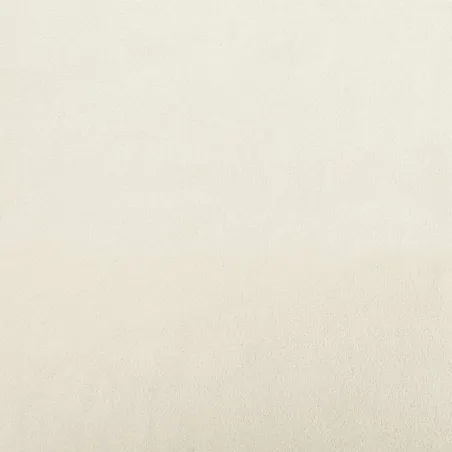 Chaise de relaxation avec tabouret Blanc crème Velours et PVC