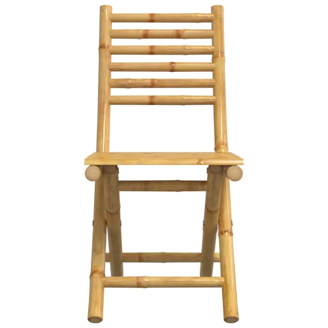 Chaises pliables de jardin lot de 4 43x54x88 cm bambou