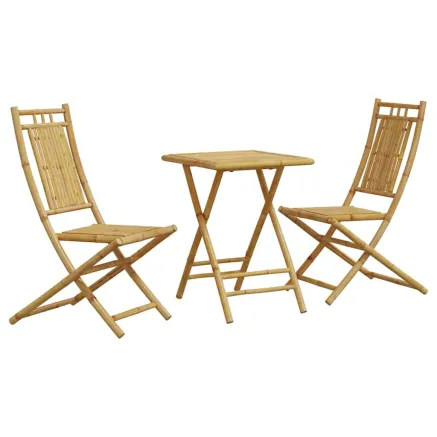 Ensemble de bistro 3 pcs bambou 2