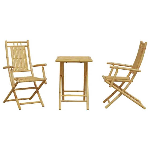 Ensemble de bistro 3 pcs bambou
