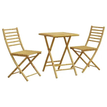 Ensemble de bistro 3 pcs bambou 2