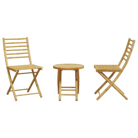 Ensemble de bistro 3 pcs bambou
