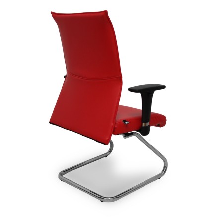 Chaise de Bureau Piqueras y Crespo P350B24 Rouge 2