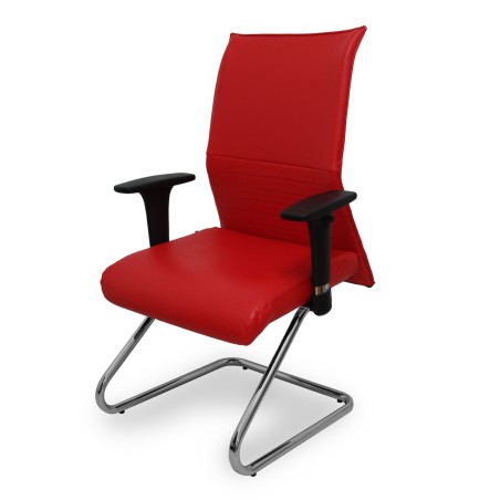 Sedia da Ufficio Piqueras y Crespo P350B24 Rosso
