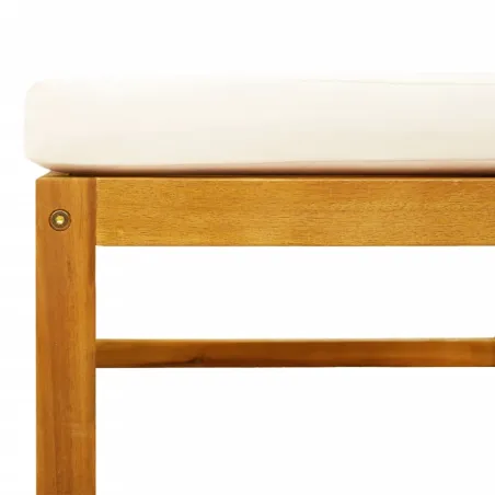 Ensemble de canapés de jardin 10 pièces avec coussins en bois d'acacia et corde