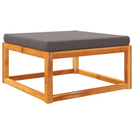 Ensemble de canapés de jardin 4 pièces avec coussins en bois d'acacia et rotin