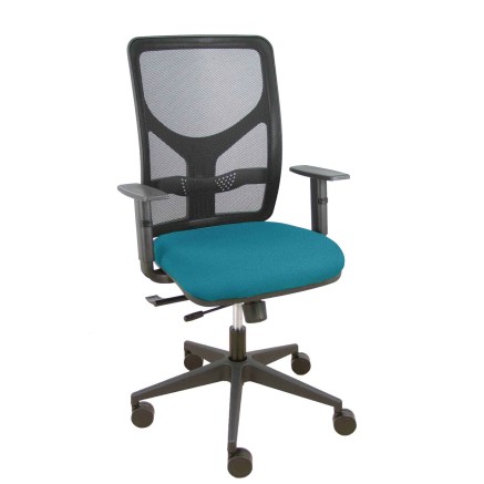 Office Chair Piqueras y Crespo 10CRN65 Black Petroleum green