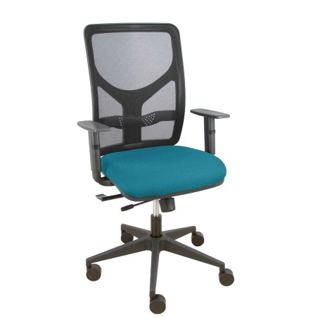 Office Chair Piqueras y Crespo 10CRN65 Black Petroleum green