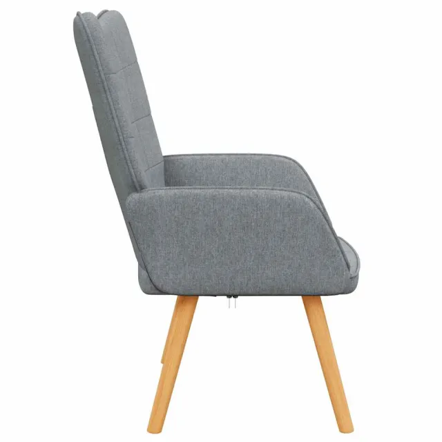 Chaise de relaxation Gris clair Tissu