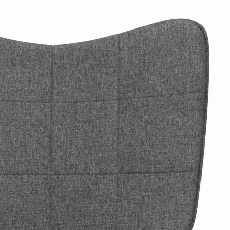 Chaise de relaxation Gris foncé Tissu