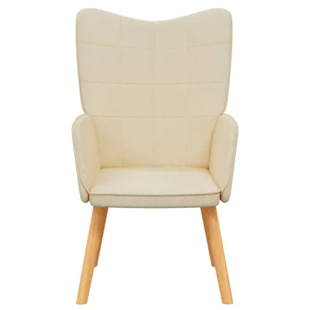 Chaise de relaxation Crème Tissu