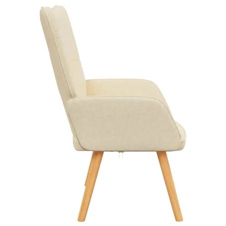 Chaise de relaxation Crème Tissu