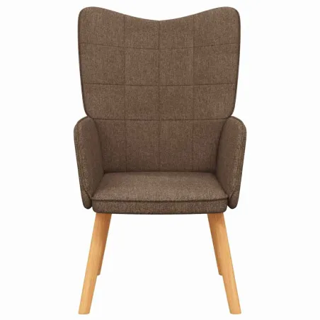Chaise de relaxation Marron Tissu