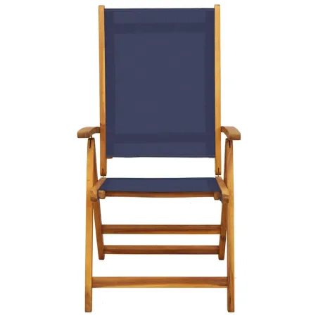 Chaises pliables de jardin lot de 6 bois d'acacia et textilène