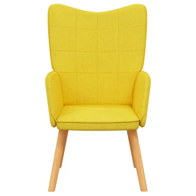 Chaise de relaxation Jaune moutarde Tissu