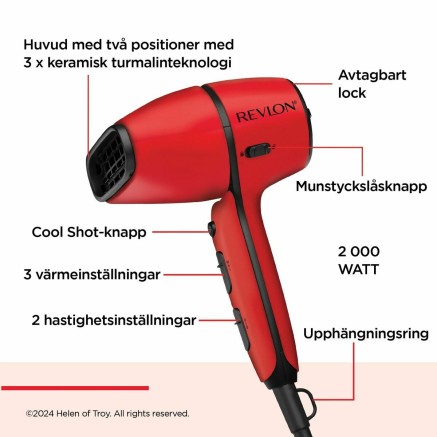 Sèche-cheveux Revlon RVDR5320E Rouge 2000 W 2