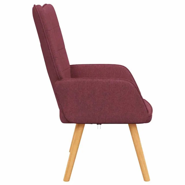 Chaise de relaxation Rouge bordeaux Tissu