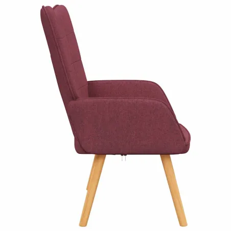 Chaise de relaxation Rouge bordeaux Tissu