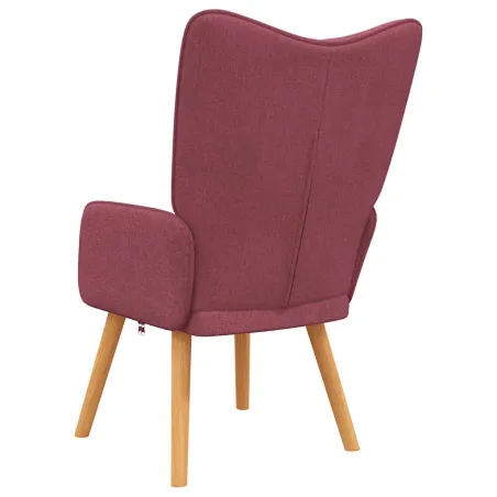 Chaise de relaxation Rouge bordeaux Tissu