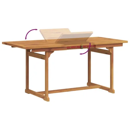 Ensemble à Manger de jardin 7pcs bois d'acacia solide textilène