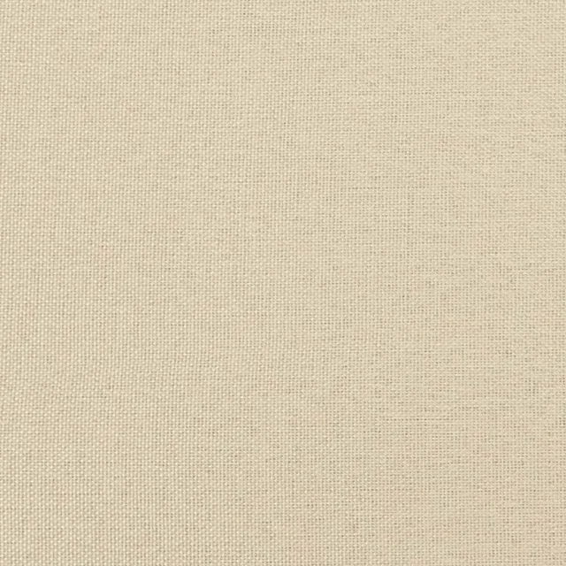 Chaise de relaxation avec tabouret Crème Tissu