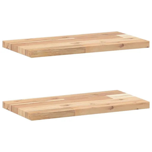 Étagères flottantes 2 pcs 40x20x2 cm acacia massif non traité