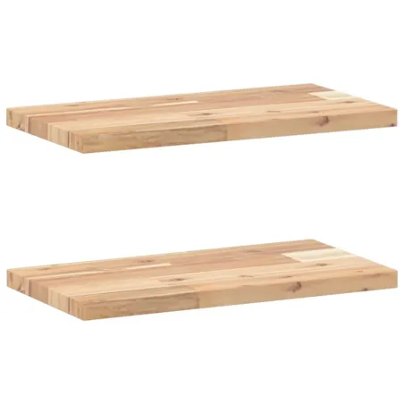 Étagères flottantes 2 pcs 40x20x2 cm acacia massif non traité
