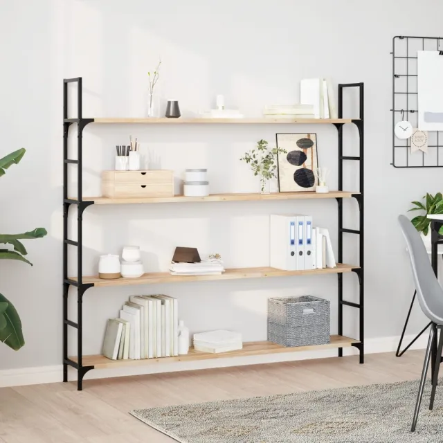 Étagères flottantes 4 pcs 140x20x2 cm acacia massif non traité