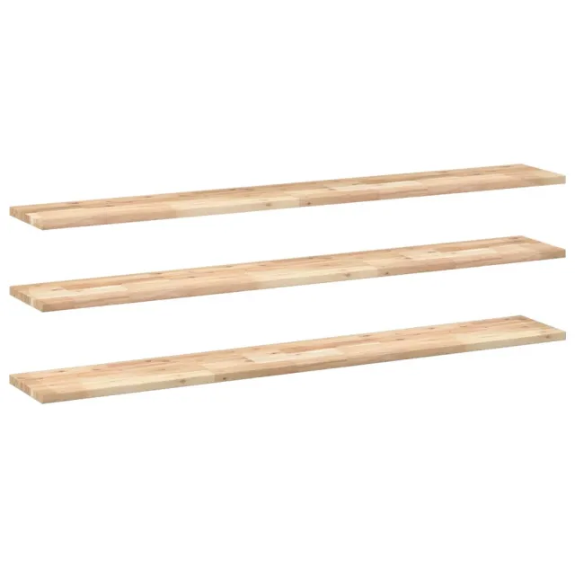 Étagères flottantes 3 pcs 160x20x2 cm acacia massif non traité