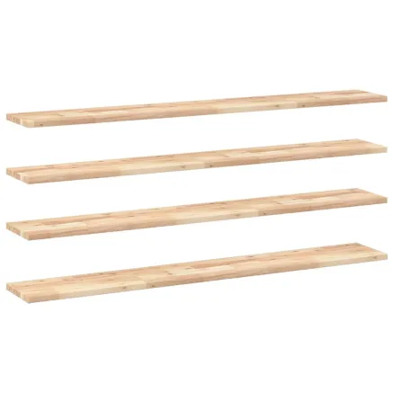 Étagères flottantes 4 pcs 160x20x2 cm acacia massif non traité 2